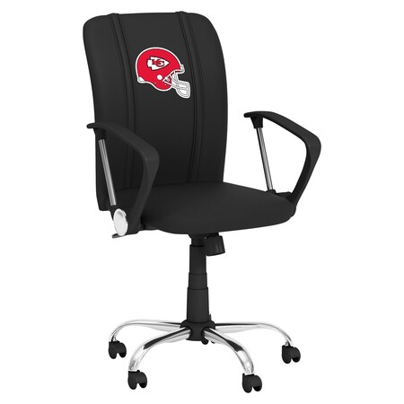Dreamseat Curve Task Chair with Kansas City Chiefs Helmet Logo XZOCCURVE-PSNFL20072